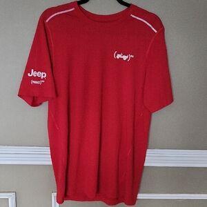 OGIO JEEP Red Short Sleeve Tee Size Large